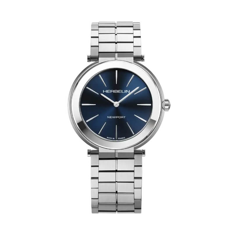 Montre Homme NEWPORT Slim HERBELIN, Acier inoxydable 19522B15S