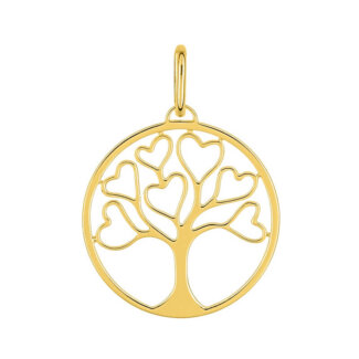 Pendentif Arbre de vie et Cœur Femme Plaqué Or ROBBEZ MASSON