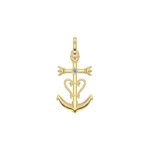Pendentif Croix de Camargue Or jaune 750/1000 et Diamant ECLAT DE CAMARGUE THOMAS JAVON