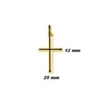 Pendentif Croix Or jaune 750/1000 ROBBEZ MASSON, dimensions.