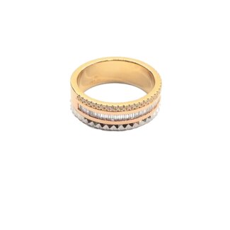 Bague Femme 3 Ors 750/100 et Diamants FACET RE868FMNCA016