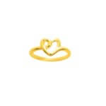 Bague Cœur Femme Plaqué Or ROBBEZ MASSON