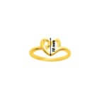 Bague Cœur Femme Plaqué Or ROBBEZ MASSON, largeur