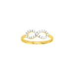 Bague Infini Femme Plaqué Or, Rhodium et Oxydes de zirconium ROBBEZ MASSON