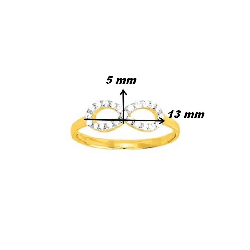 bague-femme-infini-plaqué-or-rhodium-et-oxydes-ROBBEZ-MASSON-137545-1-dimensions Bague Infini Femme Plaqué Or, Rhodium et Oxydes de zirconium ROBBEZ MASSON, dimensions