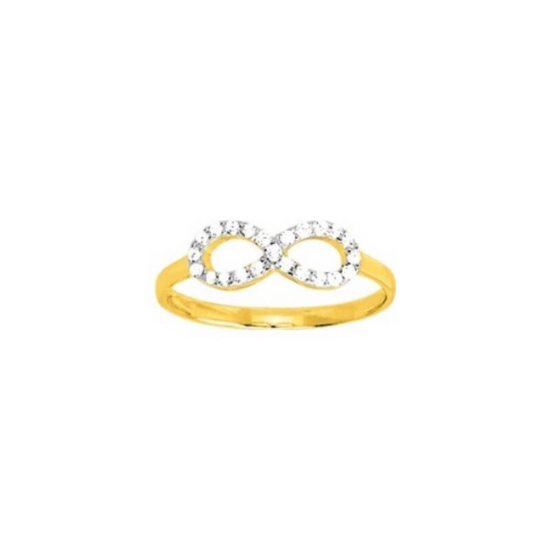 bague-femme-infini-plaqué-or-rhodium-et-oxydes-ROBBEZ-MASSON-137545-1 Bague Infini Femme Plaqué Or, Rhodium et Oxydes de zirconium ROBBEZ MASSON