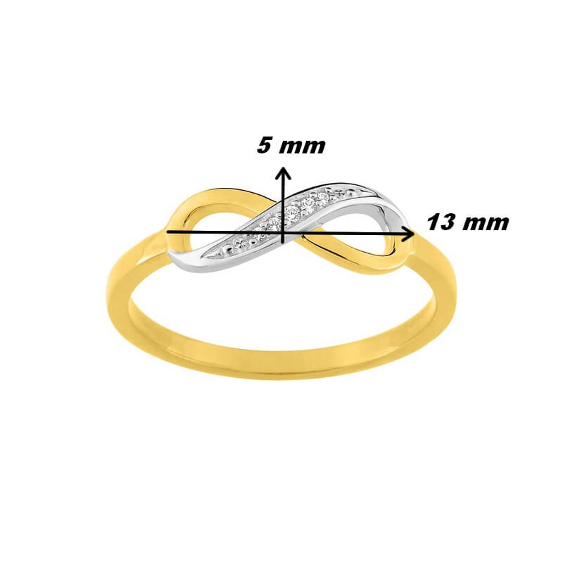 bague-femme-infini-plaqué-or-rhodium-et-oxydes-ROBBEZ-MASSON-BSRL60Z-dimensions Bague Femme Infini Plaqué Or, Rhodium et Oxydes de zirconium ROBBEZ MASSON, dimensions