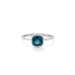 Bague Or blanc, Topaze et Diamants RG740FMNWA014 FACET, autre vue.
