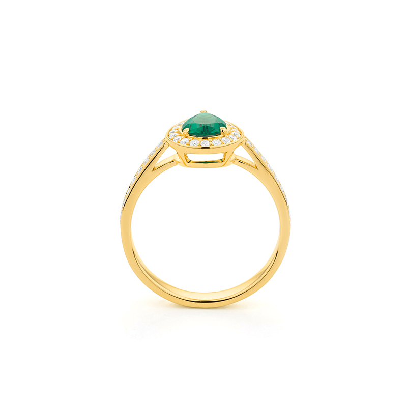 bague-femme-or-jaune-750-emeraude-et-diamants-FACET-R9107116GYN14-autre-vue Bague Or Jaune, Emeraude et Diamants R9107116GYN14 FACET, autre vue.