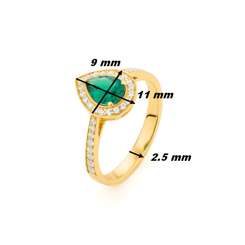 bague-femme-or-jaune-750-emeraude-et-diamants-FACET-R9107116GYN14-dimensions Bague Or Jaune, Emeraude et Diamants R9107116GYN14 FACET, dimensions.