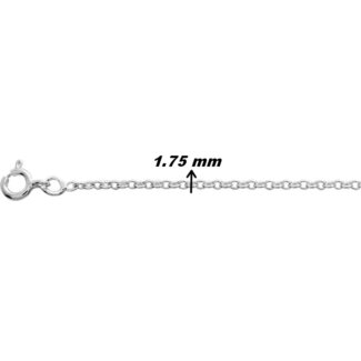 Chaîne forçat ronde Argent rhodié ROBBEZ MASSON, largeur