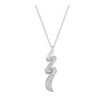 Collier torsadé Femme Argent rhodié et Oxydes de zirconium ROBBEZ MASSON