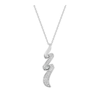 Collier torsadé Femme Argent rhodié et Oxydes de zirconium ROBBEZ MASSON