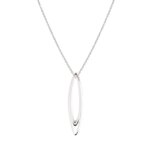 Collier long ovale Femme Argent rhodié ROBBEZ MASSON