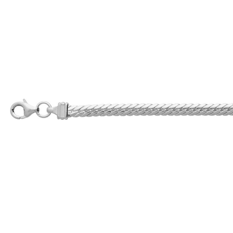 Collier maille Anglaise Argent rhodié ROBBEZ MASSON