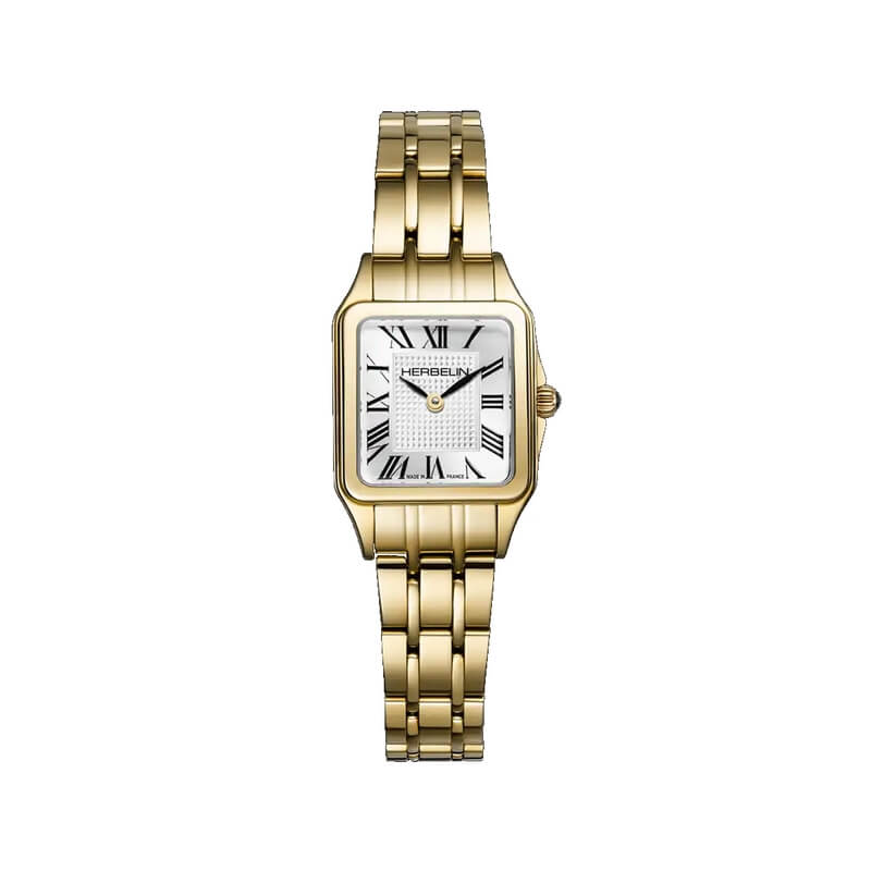 montre-femme-herbelin-luna-mini-acier-inoxydble-17407BP1N08 Montre Femme LUNA mini HERBELIN Acier inoxydable doré 17407BP1N08
