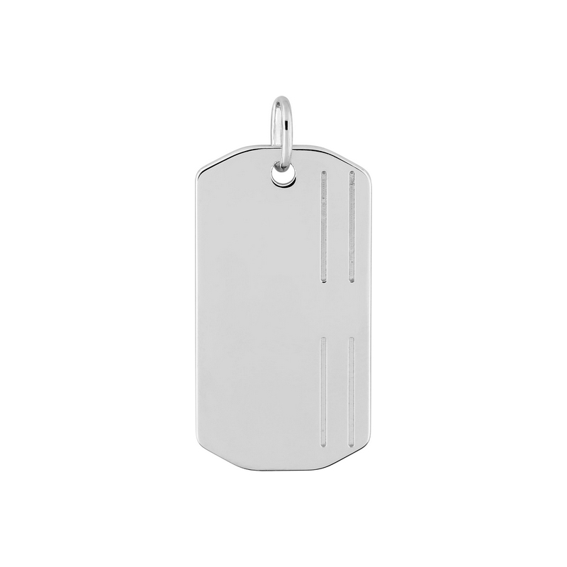 pendentif-plaque-homme-argent-rhodié-robbez-masson-306391 Pendentif Homme Argent rhodié ROBBEZ MASSON