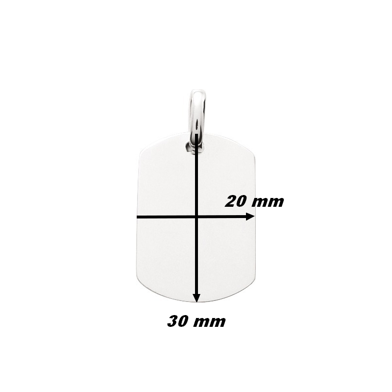 pendentif-plaque-homme-argent-rhodié-robbez-masson-316023-dimensions Pendentif Homme Argent rhodié plaque tonneau large ROBBEZ MASSON, dimensions.