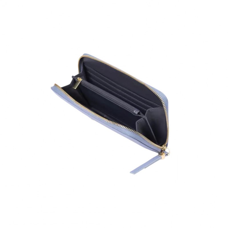 portefeuille-pochette-femme-cuir-bleu-FESTINA-FM124-M-ouvert Portefeuille Femme FESTINA FM124/M bleu clair, ouvrir.