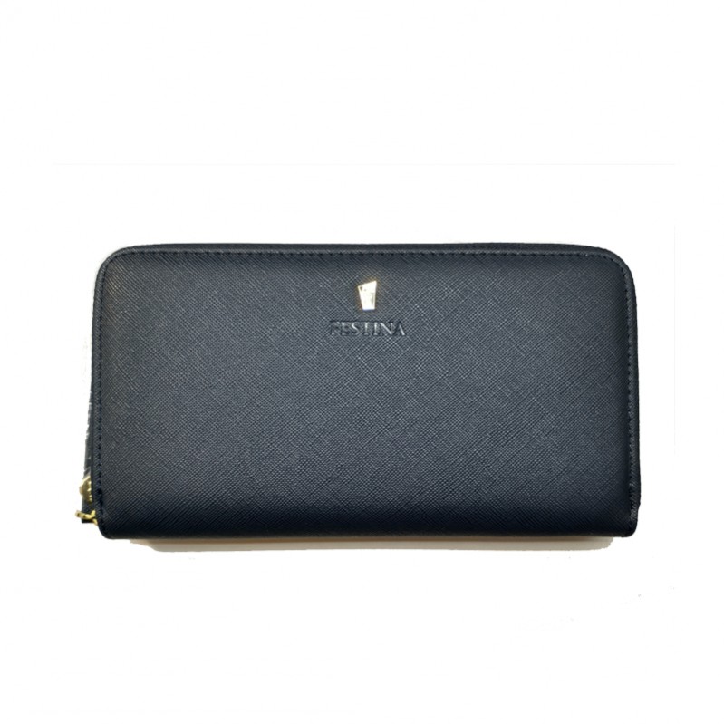 portefeuille-pochette-femme-cuir-bleu-nuit-FESTINA-FM124-N Portefeuille Femme FESTINA FM124/N bleu foncé