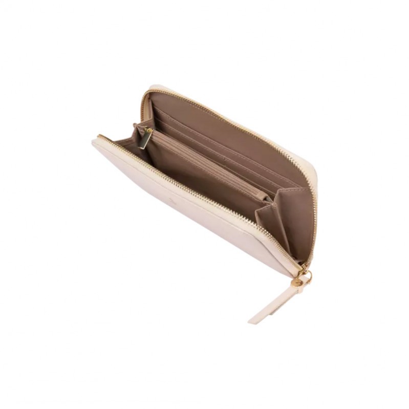portefeuille-pochette-femme-cuir-ivoire-FESTINA-FM124-J-interieur Portefeuille Femme FESTINA FM124/J écru, ouvert.