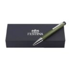 Stylo à bille FESTINA kaki foncé, encre noir FWS4104/T, boîte.