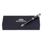 Stylo à bille FESTINA noir classique, encre noir FWS4110/A, boîte.